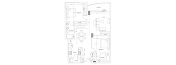 Floorplan at Glass House by Windsor
