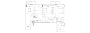 Floorplan at Glass House by Windsor
