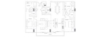 Floorplan at Glass House by Windsor