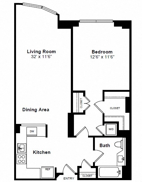 Greenwich floor plan at Windsor at Mariners, Edgewater, NJ