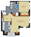 Floorplan at Halstead Tower by Windsor, 4380 King Street, VA 22302