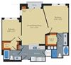 Floorplan at Halstead Tower by Windsor, 4380 King Street, VA 22302