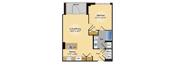 Floor plan at IO Piazza by Windsor