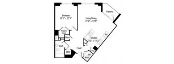 Floor plan at IO Piazza by Windsor