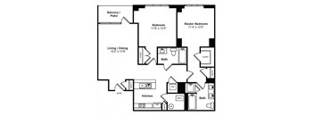 Floor plan at IO Piazza by Windsor