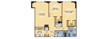 Floor plan at IO Piazza by Windsor