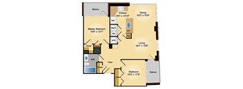 Floor plan at IO Piazza by Windsor