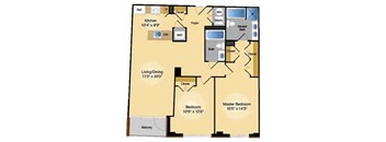 Floor plan at IO Piazza by Windsor