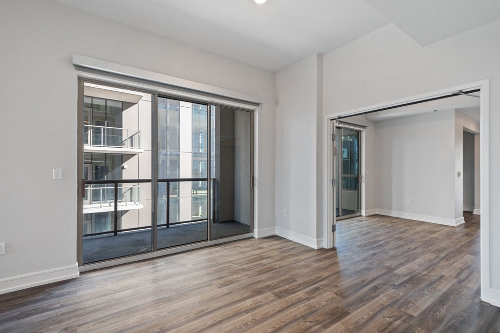 Large patio and living area