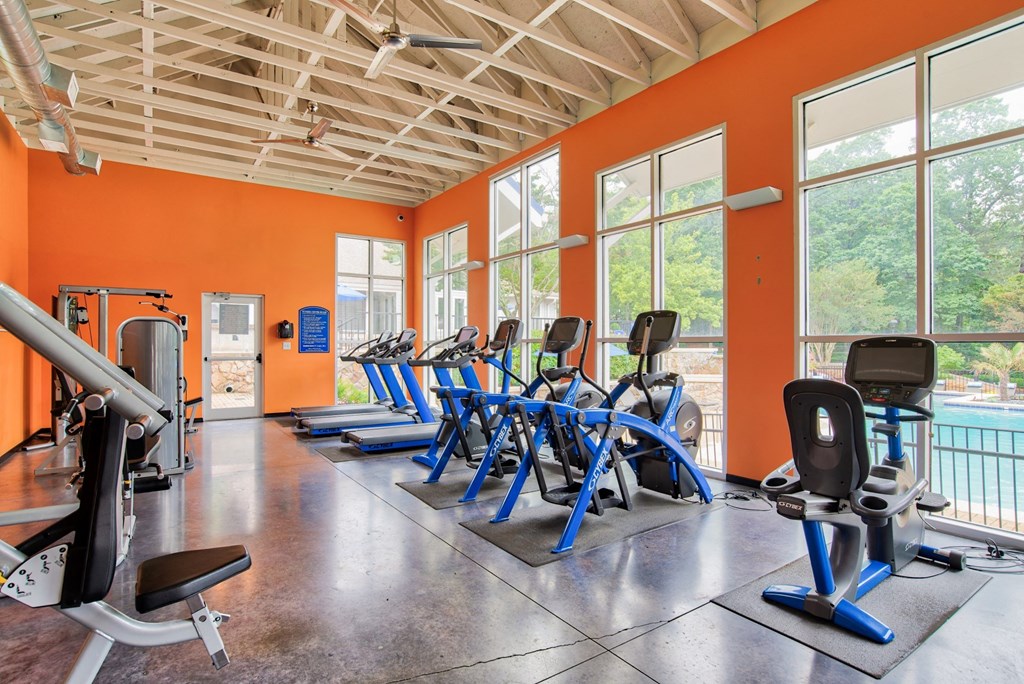 Fitness Center Fitness center at Windsor Peachtree Corners