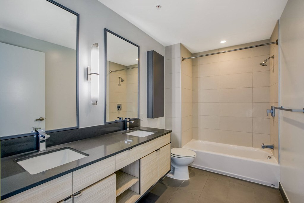 Spa Inspired Bathroom at Windsor Bethesda in Bethesda, MD