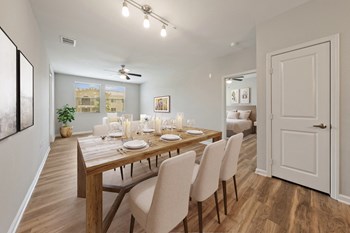 Open concept floor plan Open concept living and dining area at Valentia by Windsor - Photo Gallery 6