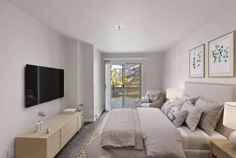 Bedroom at Windsor Juanita Bay in Kirkland, 98034