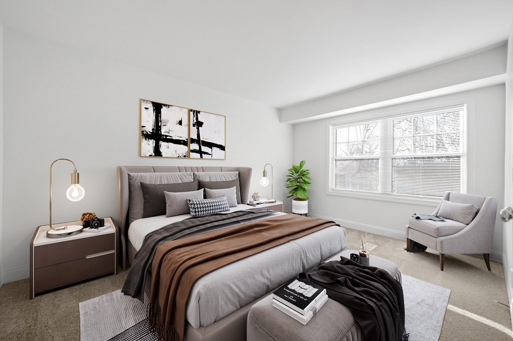 Bedroom Bedroom at Windsor Village at Waltham, 976 Lexington Street, Waltham
