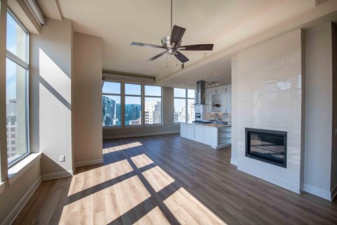 Fireplace at the Jordan by Windsor, Dallas Texas