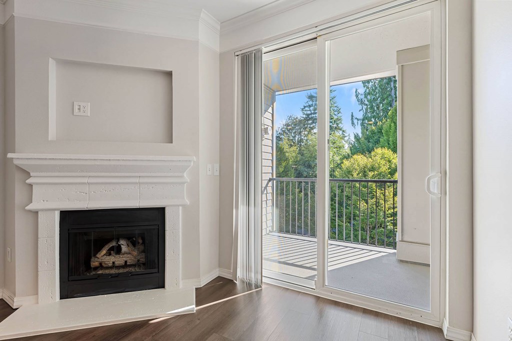 Gas fireplace at The Estates at Cougar Mountain, 2128 Shy Bear Way NW, Issaquah, WA