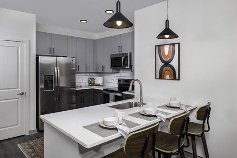 Gourmet Kitchen With Island at 565 Hank by Windsor, Atlanta, GA