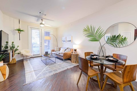 Living room at Windsor Addison, 15480 Dallas Pkwy, Dallas, TX 75248