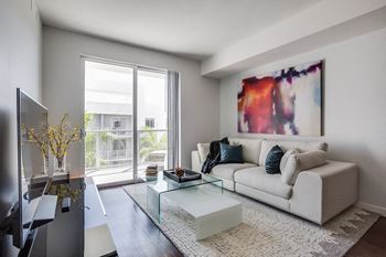 Spacious living room at Allure by Windsor, Boca Raton, Florida