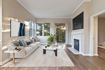 Living Room at The Estates at Park Place, Fremont, California