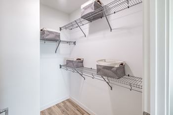 Spacious Closet at Windsor Ludlam Trail, an apartment complex in Miami, FL.