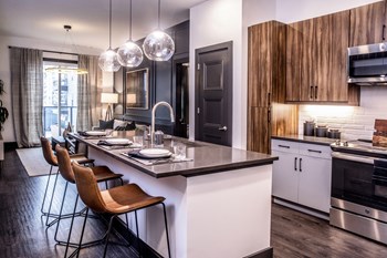 Open concept floor plan Open concept floor plan at Windsor Interlock, 2 Interlock Ave NW, GA - Photo Gallery 5