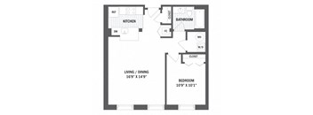Floor plan at Jack Flats by Windsor, Massachusetts, 02176
