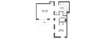 Floor plan at Jack Flats by Windsor, Massachusetts, 02176