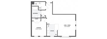 Floor plan at Jack Flats by Windsor, Massachusetts, 02176