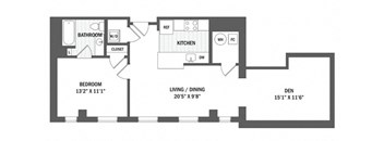 Floor plan at Jack Flats by Windsor, Massachusetts, 02176