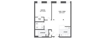 Floor plan at Jack Flats by Windsor, Massachusetts, 02176