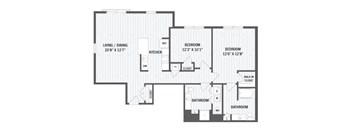 Floor plan at Jack Flats by Windsor, Massachusetts, 02176