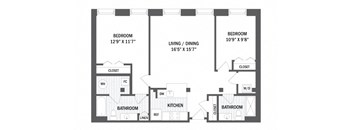 Floor plan at Jack Flats by Windsor, Massachusetts, 02176