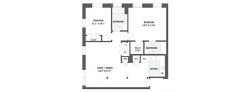 Floor plan at Jack Flats by Windsor, Massachusetts, 02176