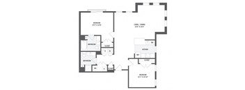 Floor plan at Jack Flats by Windsor, Massachusetts, 02176