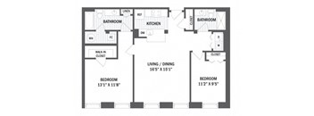 Floor plan at Jack Flats by Windsor, Massachusetts, 02176