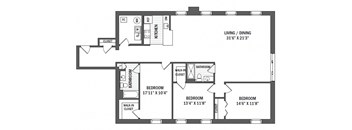 Floor plan at Jack Flats by Windsor, Massachusetts, 02176