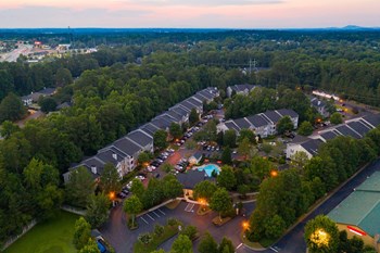 View of property from air View of property from air at Windsor Johns Creek, Johns Creek, Georgia - Photo Gallery 4