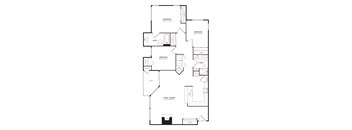 C1 - 3 Bedroom Floor Plan at Windsor Juanita Bay Apartments in Kirkland, WA