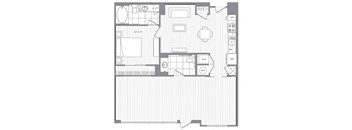 LW1 Live Work Floor Plan at Platt Park by Windsor, Colorado, 80210
