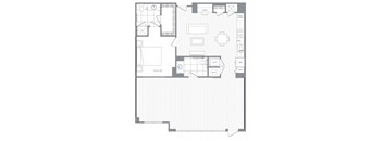 LW3 Live Work Floor Plan at Platt Park by Windsor, Denver, CO, 80210