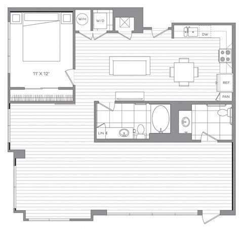 LW4 Live Work Floor Plan at Platt Park by Windsor, Colorado, 80210