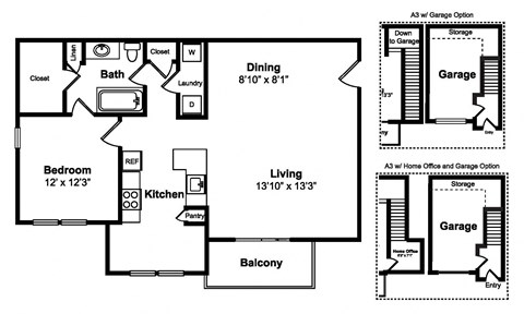 A3 Floor Plan at Legacy by Windsor, Texas