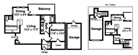A5 Floor Plan at Legacy by Windsor, Plano, TX, 75024