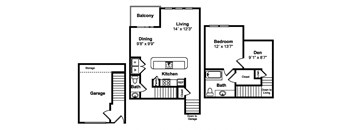 A6 Floor Plan at Legacy by Windsor, Plano, TX