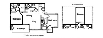 B1 Floor Plan at Legacy by Windsor, Plano, 75024