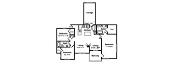 C1 Floor Plan at Legacy by Windsor, Texas, 75024