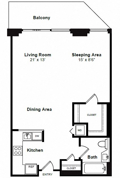 Lenox Floor Plan at Windsor at Mariners, NJ, 07020