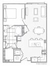 B Floor Plan B Floor Plan at Windsor Mystic River, Medford, Massachusetts
