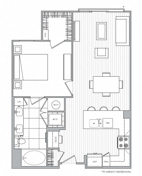 C Floor Plan at Windsor Mystic River, Medford